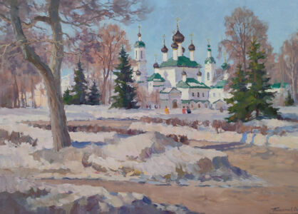 Спасо-Афанасиевский монастырь в Ярославле. 2026. х., м. 50х70 см.