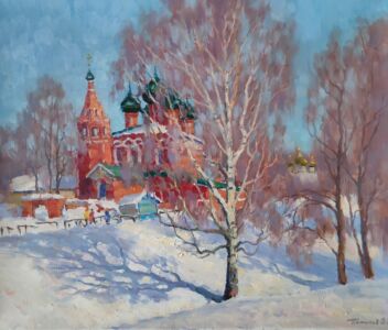 Михайло-Архангельский храм в Ярославле. 2026. х., м. 50х60 см