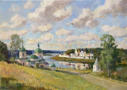 Старица на Волге. 2026. х., м. 50х70 см